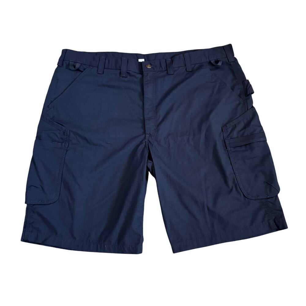 Carhartt Cargo Shorts Mens 46x11 103645-NVY Rugged Flex Work Utility Navy (3546)